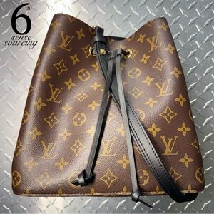Louis Vuitton Neo Noe Monogram Bucket Bag in Black